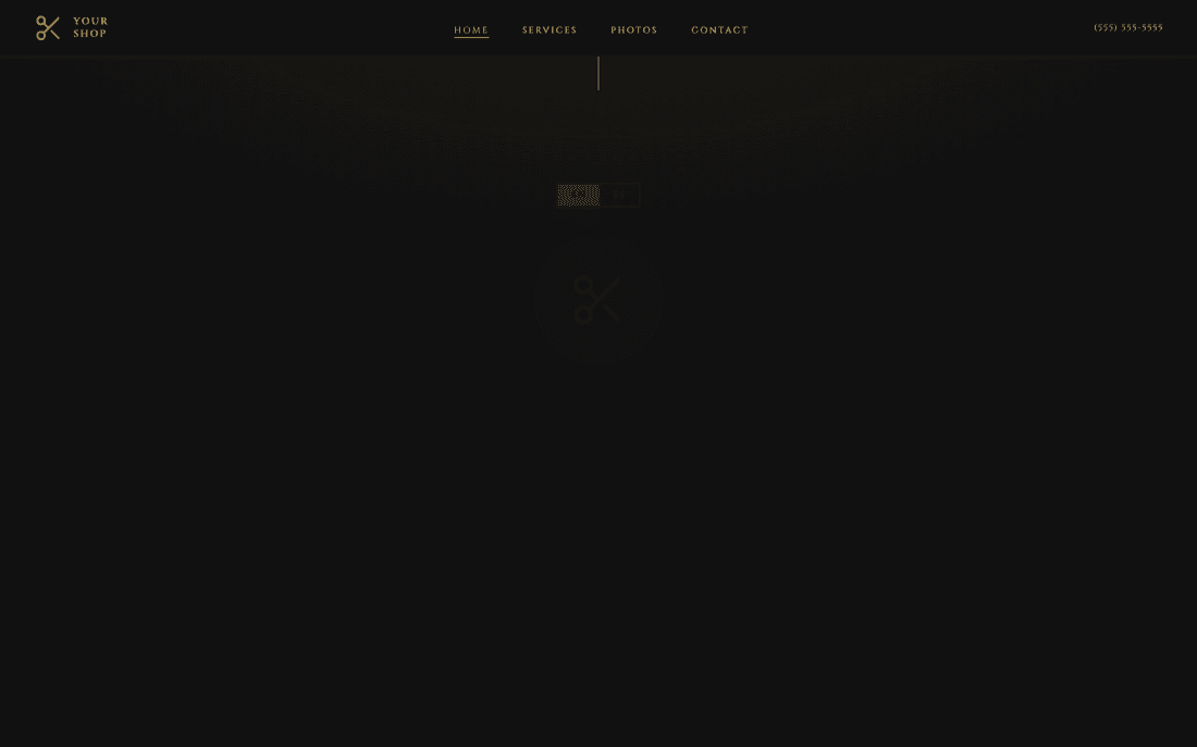 Barber Shop website